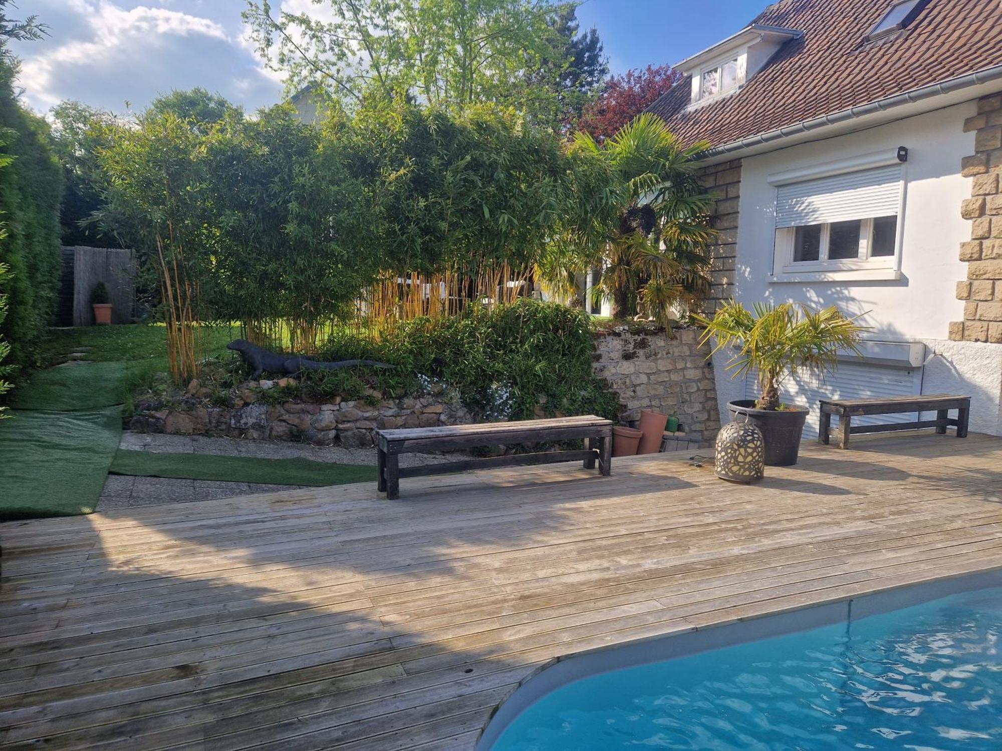 La Serenite Balinaise, Chambre Et Sdb Privee, Jardin , Piscine Et Jacuzzi En Saison, Pres De Chantilly, Parc Asterix Et Cdg Et Paris En 20' Orry-La-Ville Екстериор снимка