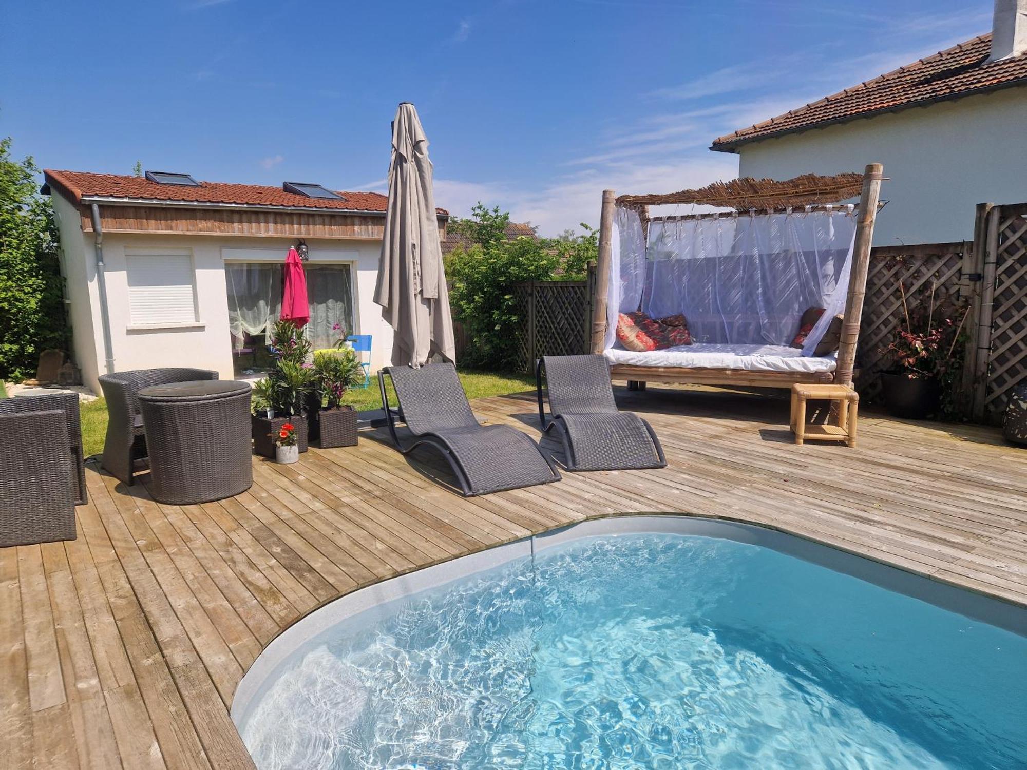 La Serenite Balinaise, Chambre Et Sdb Privee, Jardin , Piscine Et Jacuzzi En Saison, Pres De Chantilly, Parc Asterix Et Cdg Et Paris En 20' Orry-La-Ville Екстериор снимка